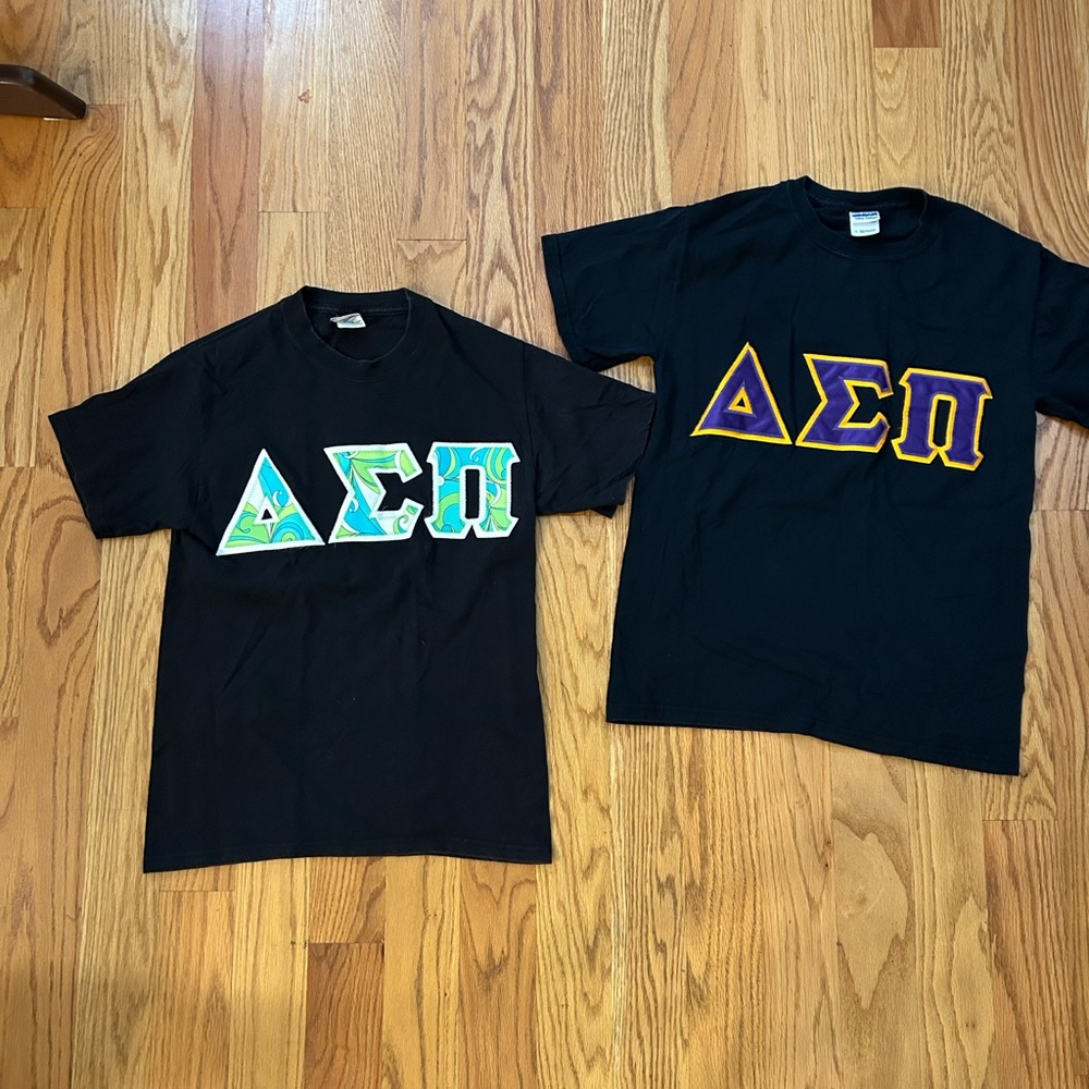Black Greek Letter T-Shirts
